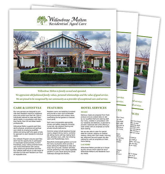 Willowbrae Melton Information Brochure
